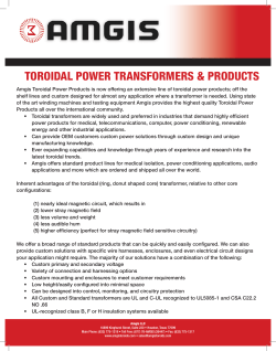 Toroidal Power Transformers