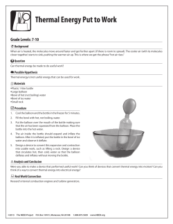 Thermal Energy Put to Work