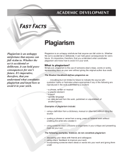 Plagiarism