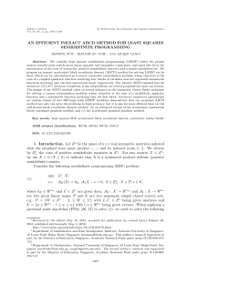 An efficient inexact ABCD method for least squares semidefinite