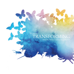 2015 Annual Report - Butterfly Pavilion