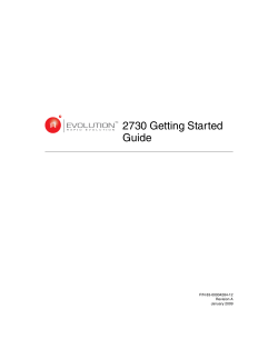 2730 Getting Started Guide - January 2009