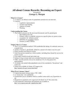 All about Census Records: Becoming an Expert