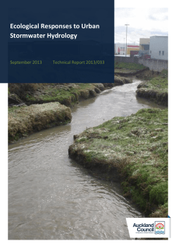 TR2013 033 Ecological responses to urban