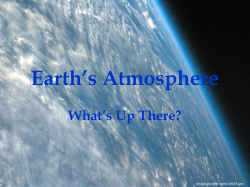 Atmosphere Introduction - MIT Haystack Observatory