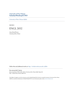 ENGL 2032 - ScholarWorks@UNO