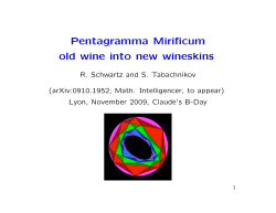 Pentagramma Mirificum old wine into new wineskins