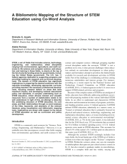 A Bibliometric Mapping of the Structure of STEM Education using Co