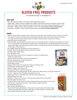 gluten-free products