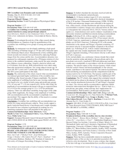 ARVO 2016 Annual Meeting Abstracts 208 Crystalline Lens