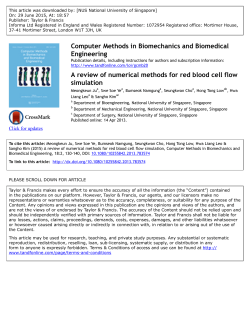 A review of numerical methods for red blood cell flow simulation