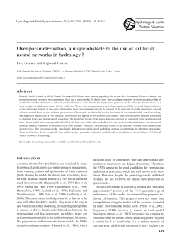 Over-parameterisation, a major obstacle to the use of artificial neural