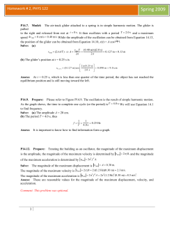 Homework # 4, PHYS 121