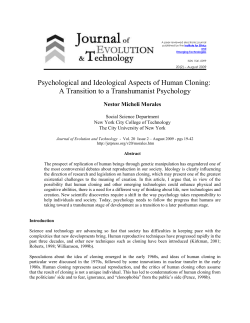 Psychological and Ideological Aspects of Human Cloning: A