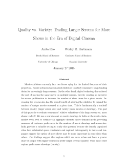 Quality vs. Variety - Create and Use Your home.uchicago.edu Account