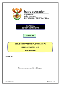 GRAAD 12 NATIONAL SENIOR CERTIFICATE GRADE 12