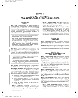 fire and life safety requirements for existing buildings