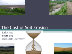 The Cost of Soil Erosion - Practical Farmers of Iowa