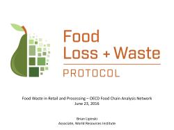 Food Loss and Waste Standard