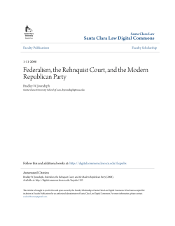 Federalism, the Rehnquist Court, and the Modern Republican Party