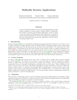 Malleable Invasive Applications