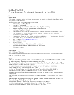 BASIS AHWATUKEE Course Resources: Supplemental Materials