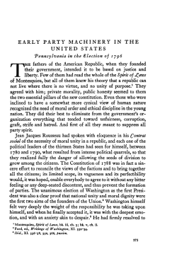 early party machinery in the united states