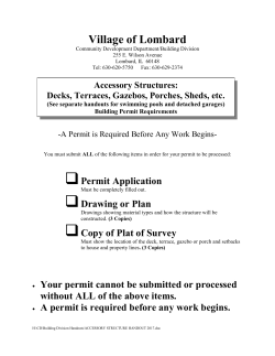 Accessory Structures