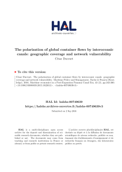 The polarization of global container flows by interoceanic canals