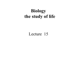 lecture 15 intro to biology