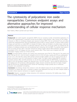 The cytotoxicity of polycationic iron oxide nanoparticles: Common