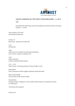 ASIAN GARDENS IN THE WEST (DUESSELDORF, 1