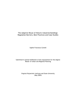 The Adaptive Reuse of Historic Industrial Buildings