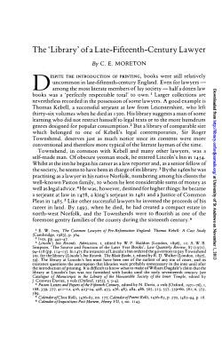 `Library` of a Late-Fifteenth-Century Lawyer