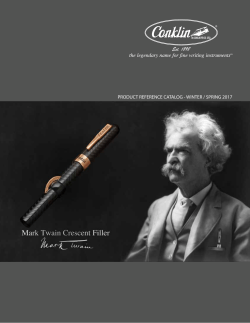 product reference catalog - winter / spring 2017