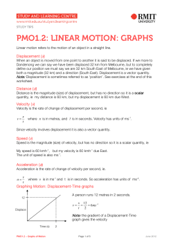 pmo1.2: linear motion: graphs