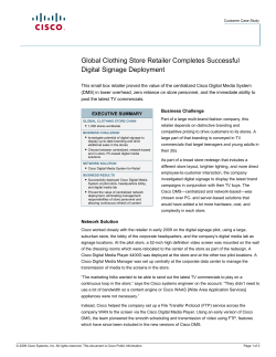 Global Clothing Store Retailer Completes Successful Digital