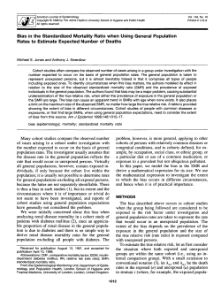 Bias in the Standardized Mortality Ratio when Using General