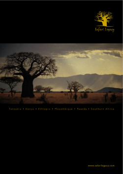 Safari Legacy Company Brochure