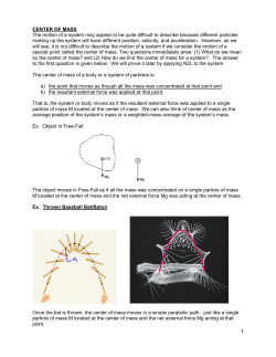center of mass