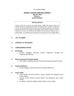 Agenda - Maple Ridge