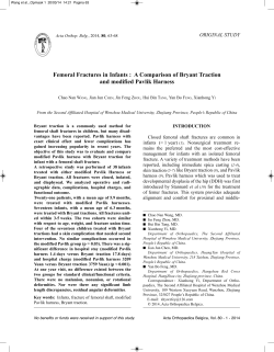 Femoral Fractures in Infants : A Comparison of Bryant Traction and