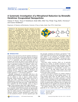 A Systematic Investigation of p-Nitrophenol Reduction by Bimetallic