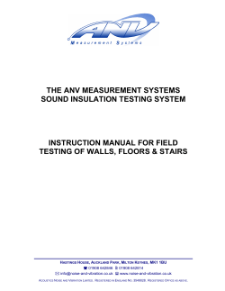 the anv measurement systems sound insulation testing system