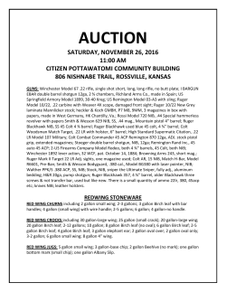auction saturday, november 26, 2016 11:00 am citizen pottawatomi