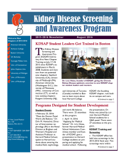 2015-2016 KDSAP Annual Report