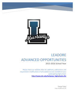 Leadore ADVANCED OPPORTUNITIES