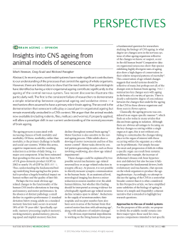 Insights into CNS ageing from animal models of senescence