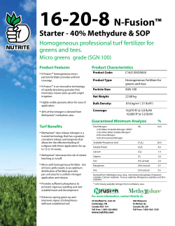 16-20-8 N-Fusion&trade; Starter 40% Methydure