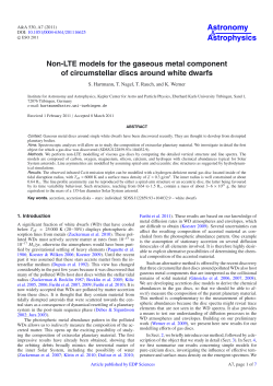 Non-LTE models for the gaseous metal component of circumstellar